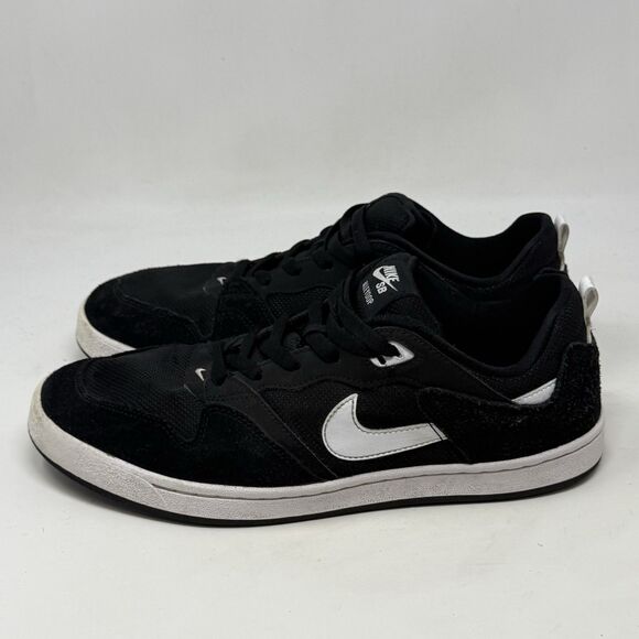 Nike SB Alleyoop Sneakers Mens 11 Black Suede Mesh Low Top Skate Shoes CJ0882001 - Picture 2 of 16